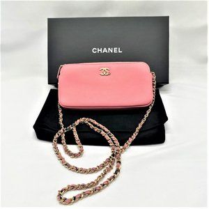 Chanel Pink Wallet on a Chain